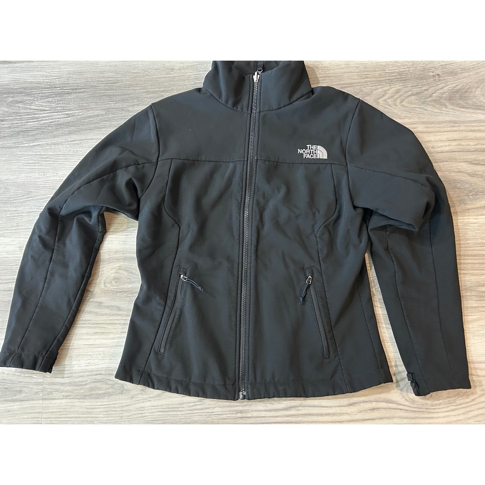 The North Face Womens Apex Bionic Softshell Jacket Polyester S Black Full Zip